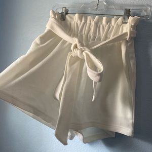 High Waisted White Shorts Women